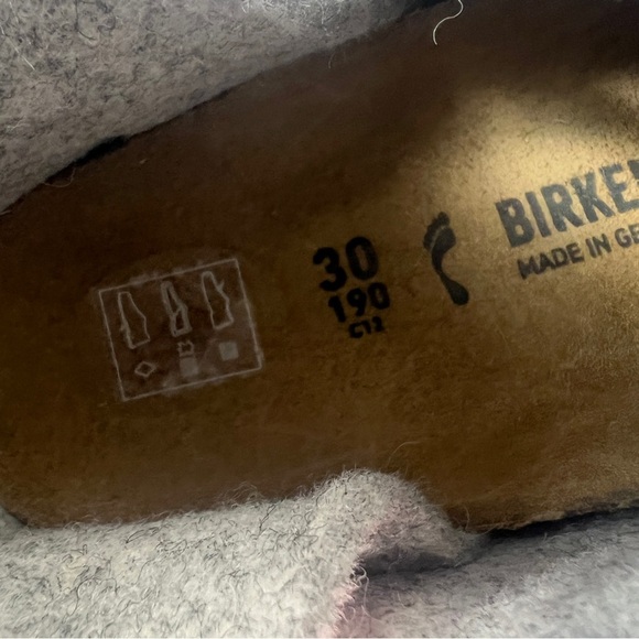 Birkenstock Kids Gray Wool Slippers - Picture 5 of 5